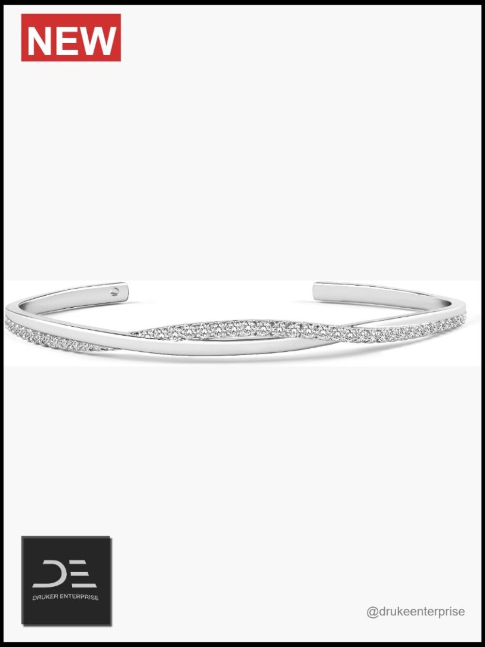 Silver Plated Cuff Bracelets Women Dainty Adjustable Wave Bracelet Cubic